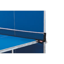 A half folded Butterfly Garden Rollaway 5000 Tennis Table