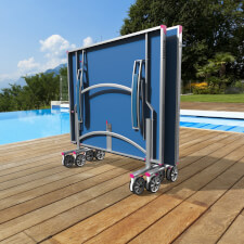 Butterfly Garden Rollaway 6000 Tennis Table closed.