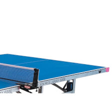 The corner of a Butterfly Garden Rollaway 6000 Tennis Table