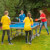 People playing Butterfly Garden Rollaway 7000 Tennis Table.