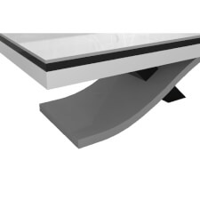 The legs of the Flow Slate Bed Pool Table