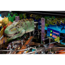 A close up shot of the Stern Jurassic Park LE pinball machine