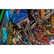 A close up shot of the Stern Jurassic Park LE pinball machine