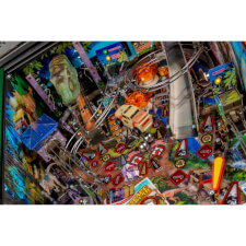 A close up shot of the Stern Jurassic Park LE pinball machine