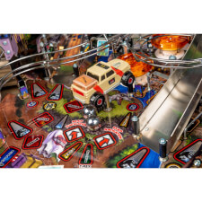 A close up shot of the Stern Jurassic Park LE pinball machine