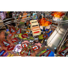 A close up shot of the Stern Jurassic Park LE pinball machine