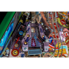 A close up shot of the Stern Jurassic Park LE pinball machine