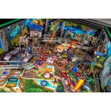 A close up shot of the Stern Jurassic Park LE pinball machine