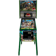 A front view of the the Stern Jurassic Park LE pinball machine