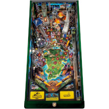 The playfield of a Stern Jurassic Park LE pinball machine