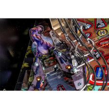 A close up shot of the Stern Jurassic Park Pro pinball machine