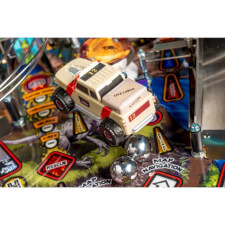 A close up shot of the Stern Jurassic Park Pro pinball machine