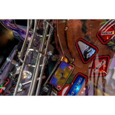A close up shot of the Stern Jurassic Park Pro pinball machine