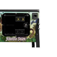 The front of a Stern Jurassic Park Pro pinball machine