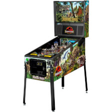 Side view of the Stern Jurassic Park Pro pinaball machine