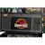 The LCD screen and speakers on the Stern Jurassic Park Premium pinball machine