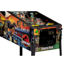 A side shot of the Stern Jurassic Park Premium pinball machine