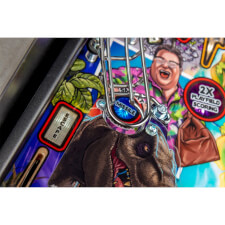 A close up shot of the Stern Jurassic Park Premium pinball machine