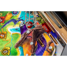 A close up shot of the Stern Jurassic Park Premium pinball machine