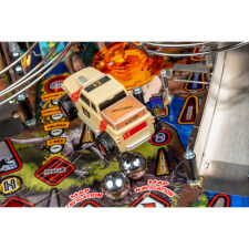 A close up shot of the Stern Jurassic Park Premium pinball machine