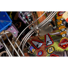 A close up shot of the Stern Jurassic Park Premium pinball machine