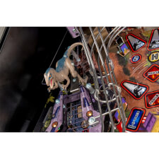 A close up shot of the Stern Jurassic Park Premium pinball machine