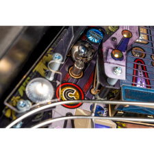 A close up shot of the Stern Jurassic Park Premium pinball machine