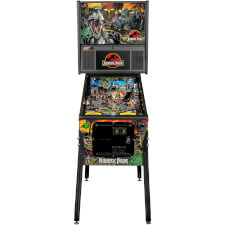The front of a Stern Jurassic Park Premium pinball machine