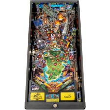 The playfield of a Stern Jurassic Park Premium pinball machine