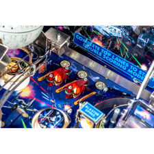 A close up shot of the Stern Star Wars Pin pinball machine