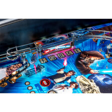 A close up shot of the Stern Star Wars Pin pinball machine