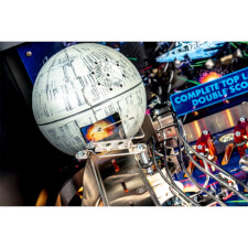 A close up shot of the Stern Star Wars Pin pinball machine