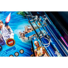 A close up shot of the Stern Star Wars Pin pinball machine