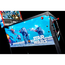The side of a Stern Star Wars Pin pinball machine
