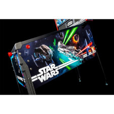 The side of a Stern Star Wars Pinball machine