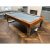 The Singapore in Ironwood with powder blue cloth.