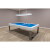 The Singapore Slate Bed Pool table with blue cloth