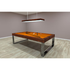 The Singapore Slate Bed Pool table with orange cloth