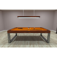 The Singapore Slate Bed Pool table with orange cloth
