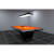 The Stellar Slate Bed Pool table with orange cloth