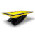 The Dozer Slate Bed Pool table with yellow cloth