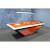 The Rameses Slate Bed Pool table with orange cloth
