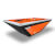 The Rameses Slate Bed Pool table with orange cloth
