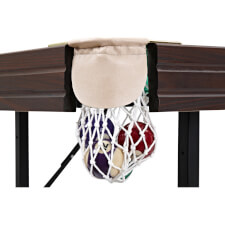The pocket catch net on the Pureline snooker table