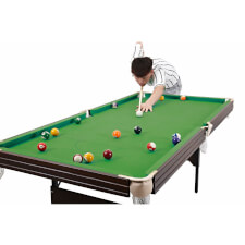 Playing a game on the Pureline snooker table.