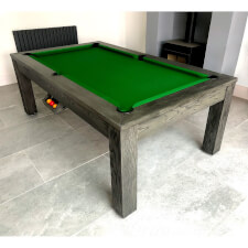 The Pureline Lux Grey Solid Oak with English Green Cloth