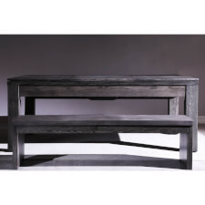 The Lux Grey viewed from the side with tops and benches.