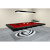 A Black Everest Slate Bed Pool table with red cloth