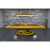 A yellow Everest Slate Bed Pool table with orange cloth