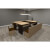 A brown Fusion Slate Bed Pool table with a table top